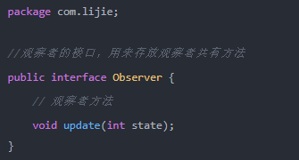 代碼實現(xiàn)觀察者模式1