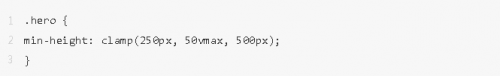 Clamp()、Max() 和 Min() CSS 函數(shù)的用例10